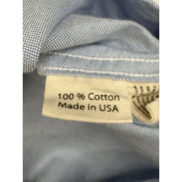 Ball and Buck Hunters Shirt Mens S Blue Chambray Button Down Shooting Pad Hunt - Picture 10 of 15